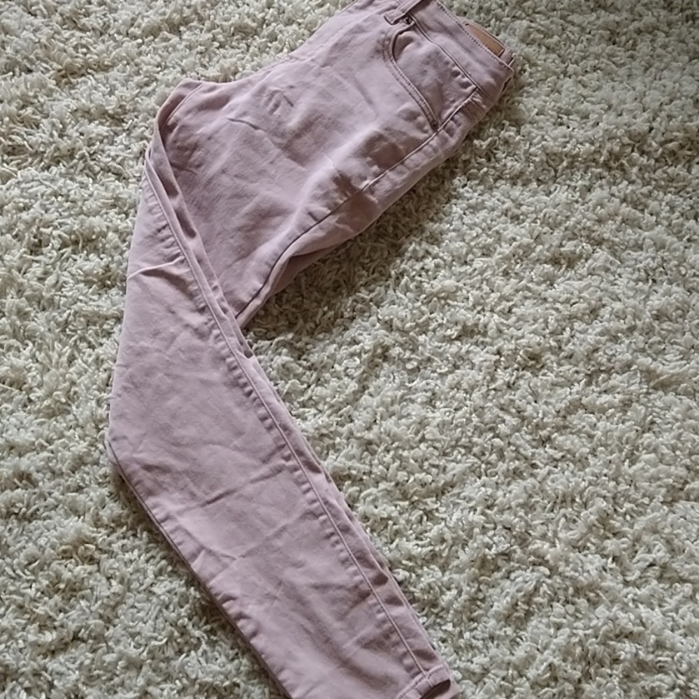 Pink High Waisted Aeropostale Jeggings